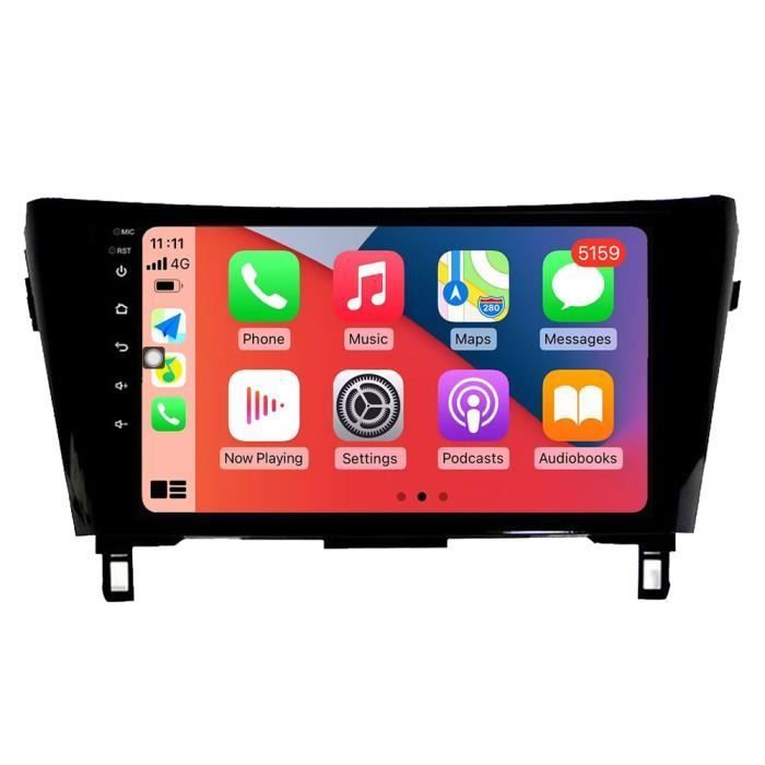 RoverOne Autoradio GPS Bluetooth pour Nissan Qashqai X-trail 2014 2015 2016 Android Stéréo Navigation WiFi Écran Tactile