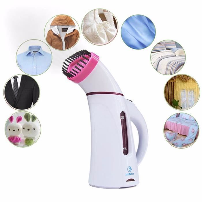 vêtement Vertical vêtements vapeur avec brosse à vapeur appareils à lessive repassage fers à vapeur à main fer rose