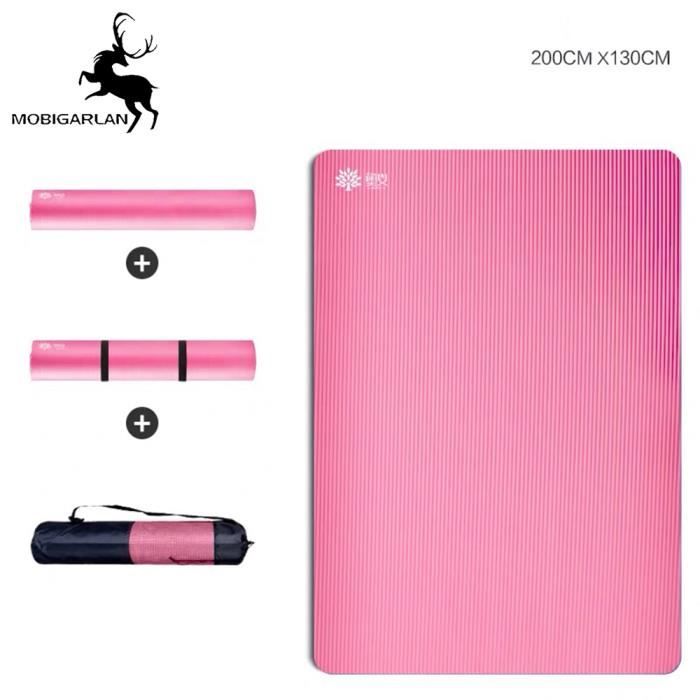 Tapis de Yoga Antidérapant - Tapis Yoga Antidérapant Écologique - Tapis pour Yoga Et Pilate - Matelas Yoga - Yoga Mat 200x 130 cm