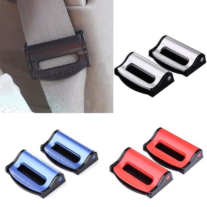 X 2 Clips Pinces Bloque Ceinture De Sécurité Universel BLEU - Blocage - Auto -Voiture