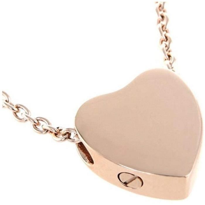 Urne Médaillon Souvenir de Crémation Cendres commémorant Un être Cher Os osseux Cheveux Ailes funéraires Collier Cercueil en Forme d