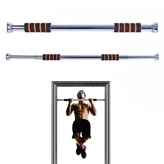 Barra de traction de Fitness Barre d`Exercices (63 à 98 cm Longueur Reglable) GK-000560