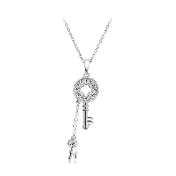 Pendentif Clé en Cristal de Swarovski Elements