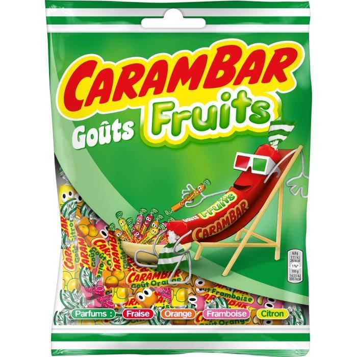 CARAMBAR Bonbons aux Fruits - 130 g