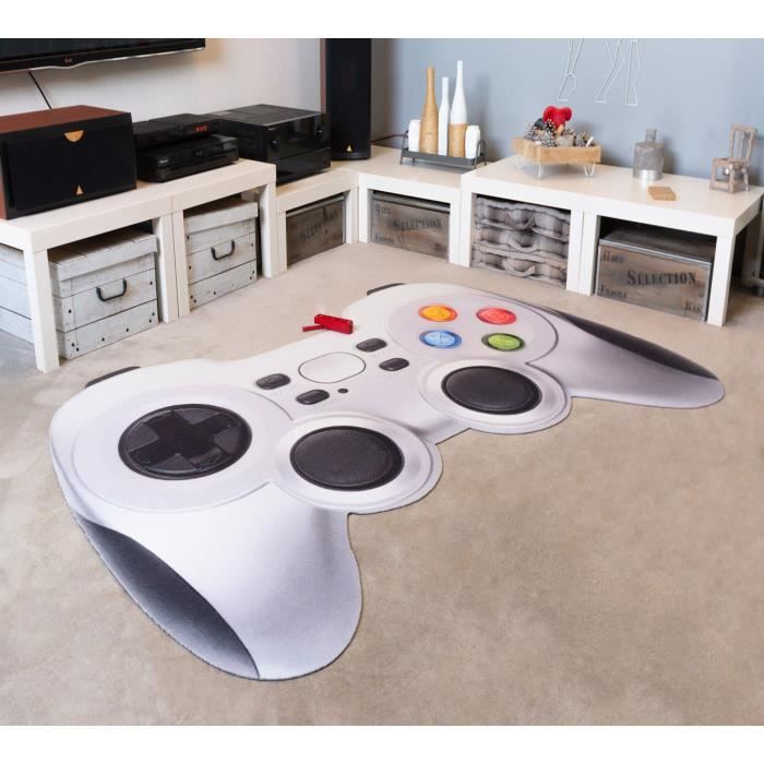 Tapis salon MANETTE JEUX VIDEO GAMER IMPRIME multicolore DEBONSOL - 90x130cm