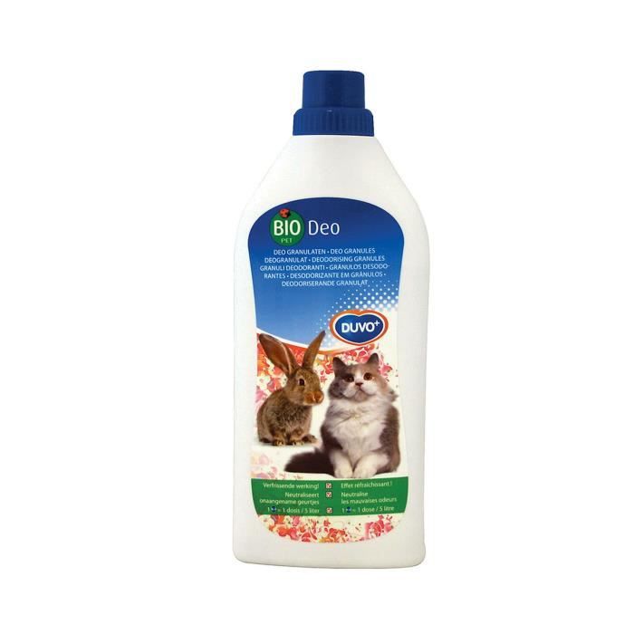 DUVO Désodorisant Bio pour litière et cage - 750 g - Pour rongeurs
