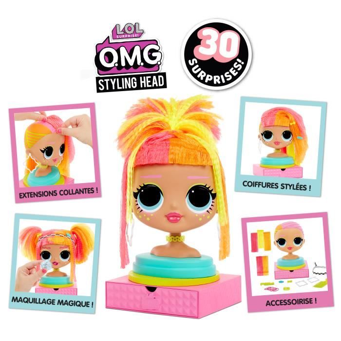 L.O.L. Surprise - O.M.G. Styling Head Neonlicious