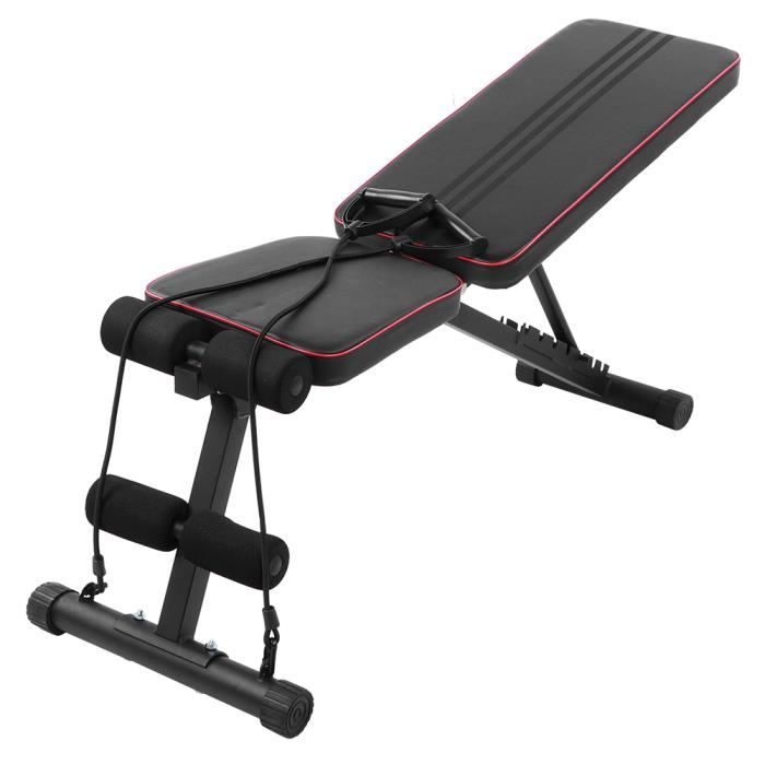 Home Gym Fitness Banc réglable inclinable pliable Déclin du poids Banc d'haltères d'entraînement-QIN