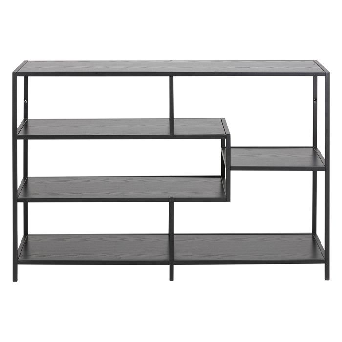 Miliboo - Console industrielle métal et bois noirs L114 cm TRESCA