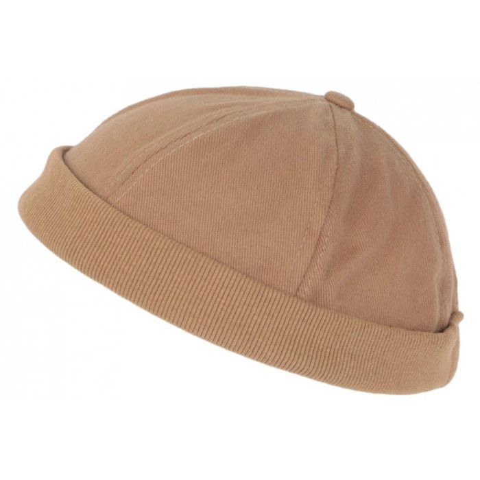 Bonnet Docker Marron en Coton Homme et Femme Mode Hodok - Taille unique - Marron