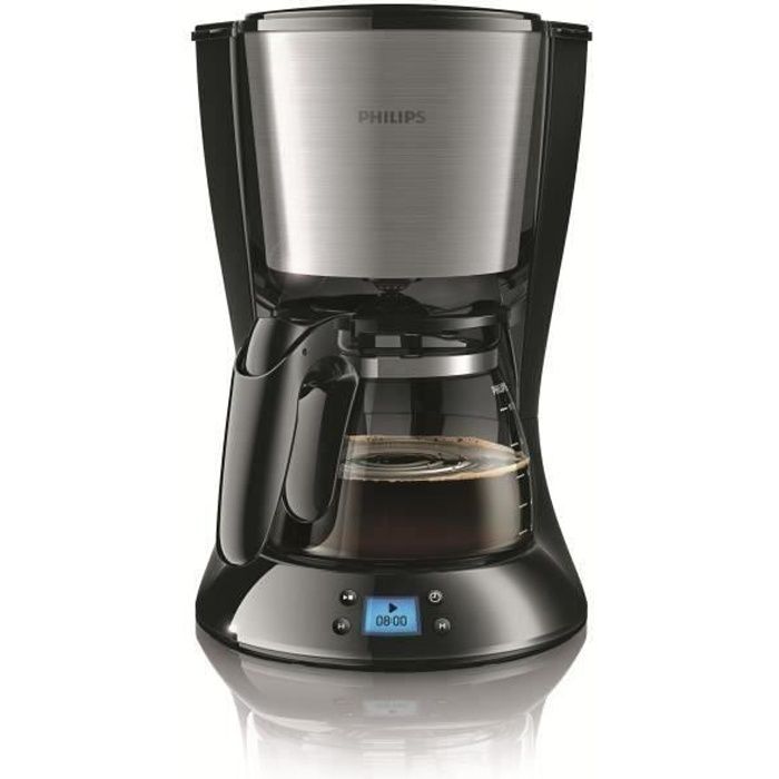 PHILIPS HD7459/23 Cafetière filtre programmable Daily Collection - Noir et Métal