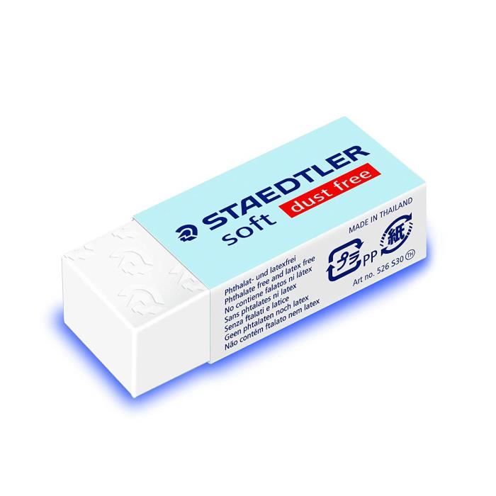 STAEDTLER® soft 526 S - Gomme blanche sans latex 43 x 19 x 13 mm