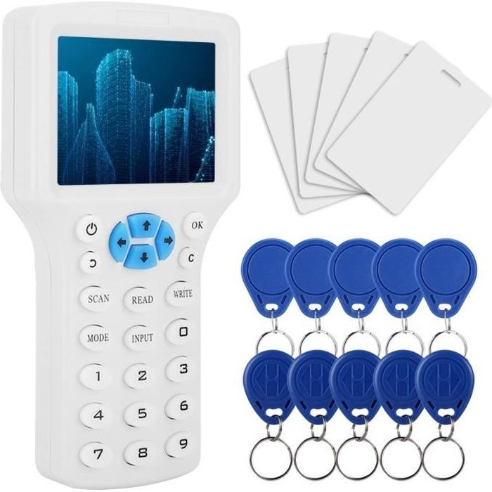Lecteur de copieur de carte RFID NFC, carte d'identification RFID multi-fréquences, kit de lecteur de machine de copie de contrôle