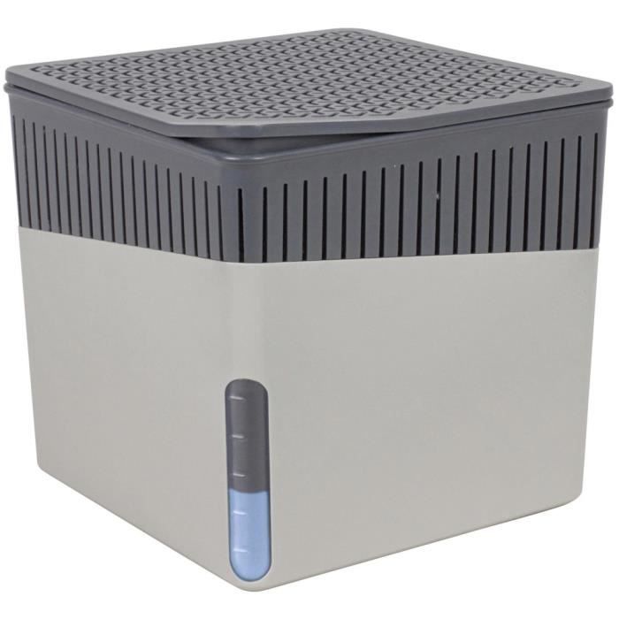 Dispositif absorbant l'humidité, élégant déshumidificateur d'adsorption + cartouche 0,5 kg - supporte jusqu'à 40 m3 d'air, WENKO