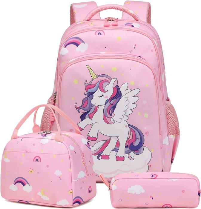 Sac Impermeable Sac A Dos Fille Licorne Sac Ecole Fille Sac à Dos