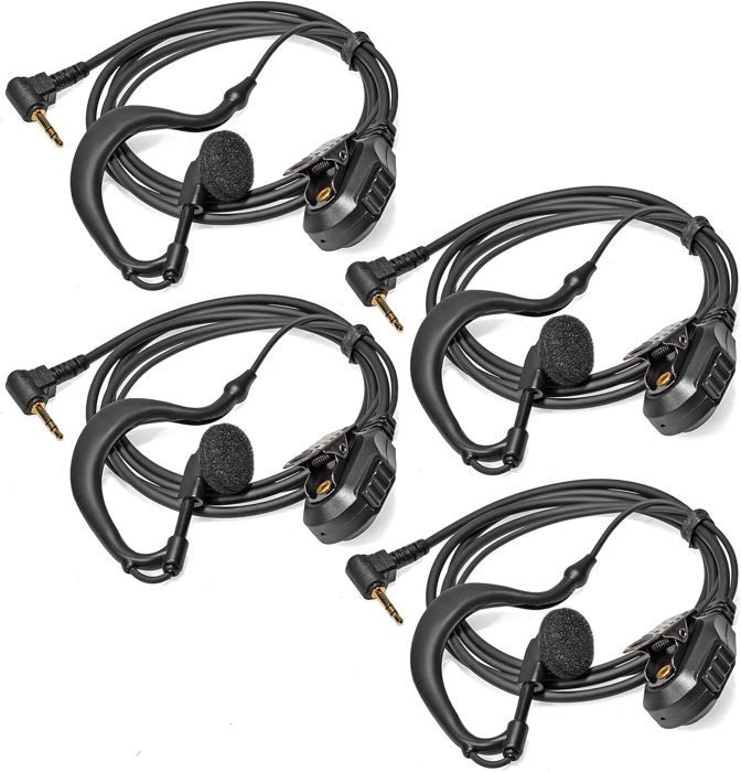 Oreillette Radio En G Pour Motorola - Micro PTT Intégré - Compatible DP2000, DP2400, XPR3300, Etc. - Pour Sécurité, BTP, Événements