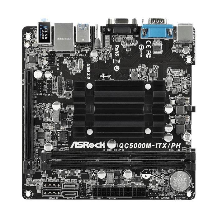 Carte mère ASRock QC5000M-ITX/PH SOC Processeur intégré 2xDDR4 16GB Micro ATX - Asrock