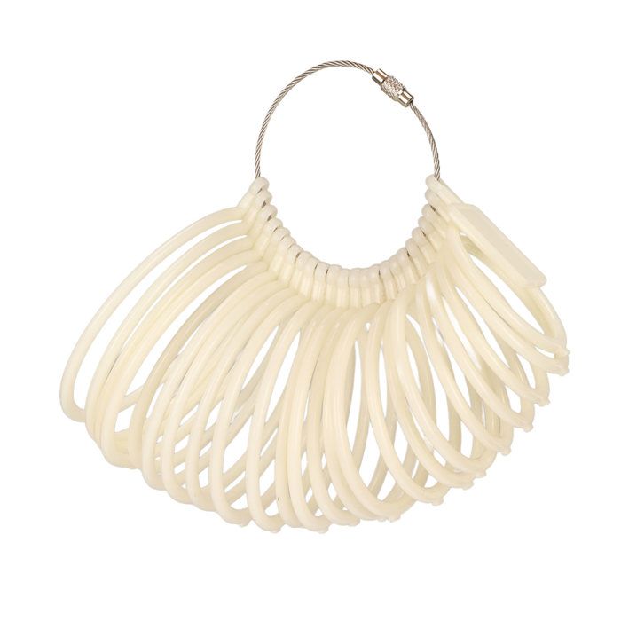 Outil de mesure de taille de bracelet - OKUMGGYJ - Blanc - Plastique - Bijoux légers