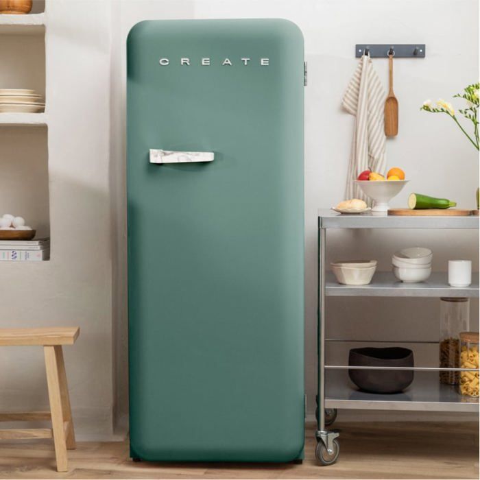Réfrigérateur rétro - Create - 281L - Vert sauge - Esthétique années 50