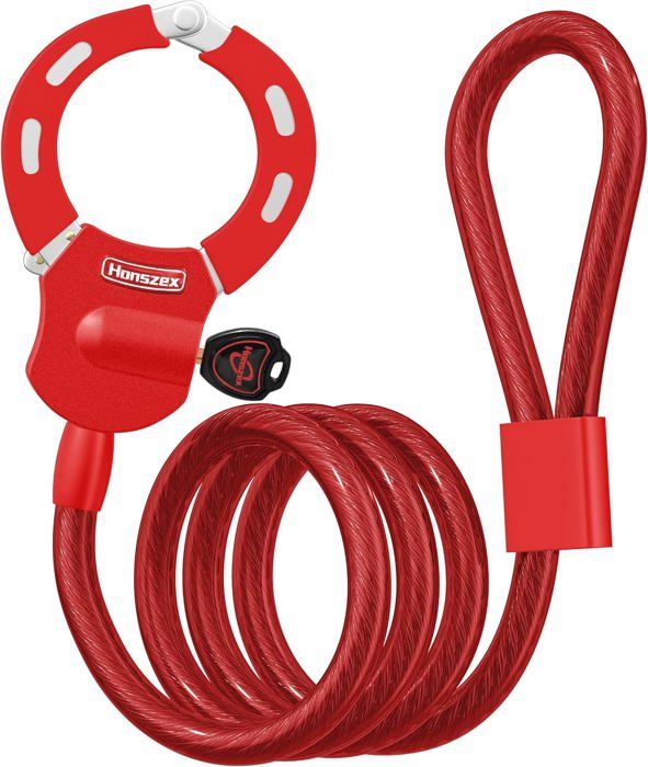 Antivol Vélo Câble 120cm 12mm - Avec 2 Clés - Pour Trotinette, Moto, Scooter
