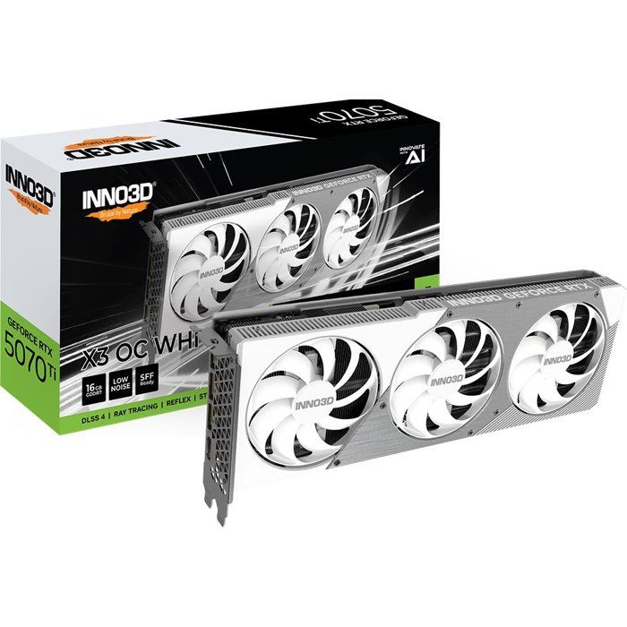 INNO3D - Carte graphique - NVIDIA RTX 5070Ti X3 OC - N507T3-16D7X-176068W - 16Go