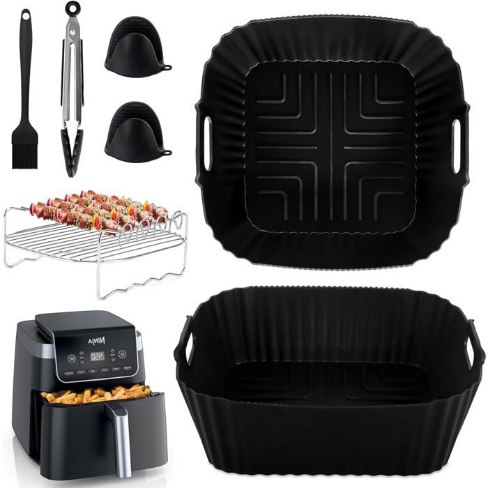 Moule Silicone - LAMPE DU PARFUMEUR - 2 Paquet - Compatible Air Fryer - Réutilisable - 7 5L