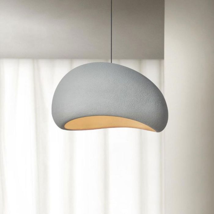 Suspension - SMOTOP - Mousse Gris - E27 - Ø20 cm