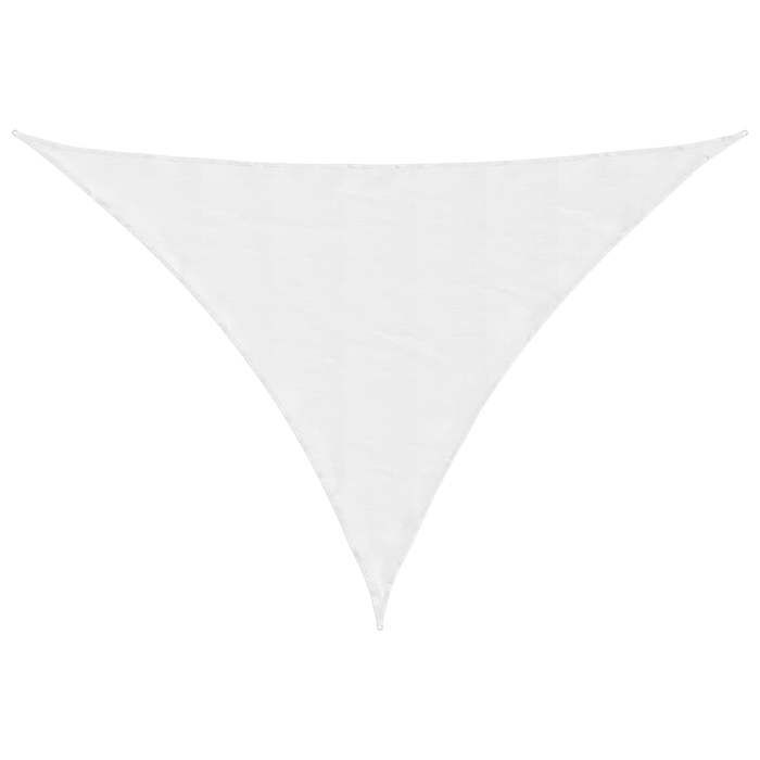 LMT - TOP@Contre-soleil - SOLO - Voile dombrage blanc 7x5x5 m 100 % polyester oxford - Perméable au vent CC40486