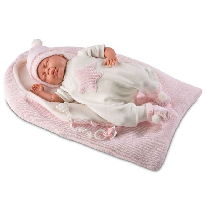 Poupée - LLORENS - Mimi qui pleure - 40 cm - Gigoteuse rose - À partir de 3 ans