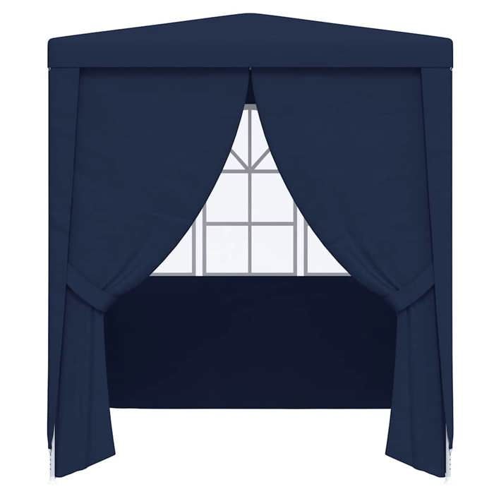 Black Month Tonnelle Pliante - BURKE - Tente réception avec - parois latérales 2x2 m Bleu 90 g/m² LV695