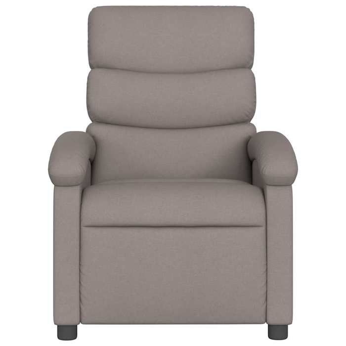 Fauteuil inclinable en tissu - vidaXL - Taupe - 70x92x995 cm - Inclinaison manuelle 135° - Poche latérale