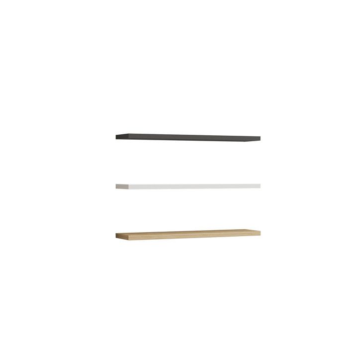 Étagère murale en bois Boss - 60 x 1 x 14 cm - Saphir Anthracite Blanc Étagère murale en bois Boss - 60 x 1 x 14 cm - Saphir Anthracite Blanc