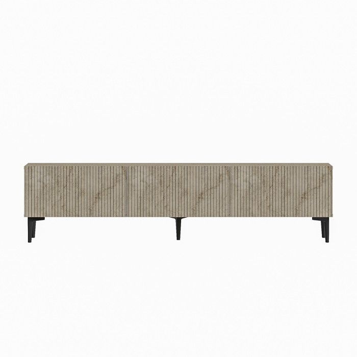 Meuble TV en bois Oscar - 180 x 31 x 45 cm - Beige Meuble TV en bois Oscar - 180 x 31 x 45 cm - Beige