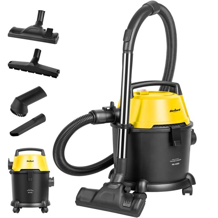 Aspirateur Industriel Rebel Wet et Dry - 1400 W - Cuve 15 L - Fonction Soufflerie