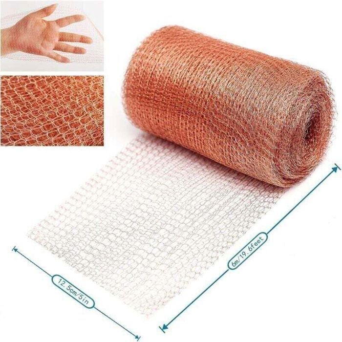Grillage anti rongeur en cuivre - PZCC - 100% Cuivre - Anti limace - Anti escargot - Anti souris - Anti rat