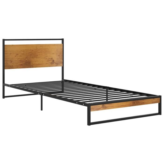 Mode Meuble de chambre - vidaxl - Cadre de lit sans matelas - métal 100x200 cm - pour maison N1B13808