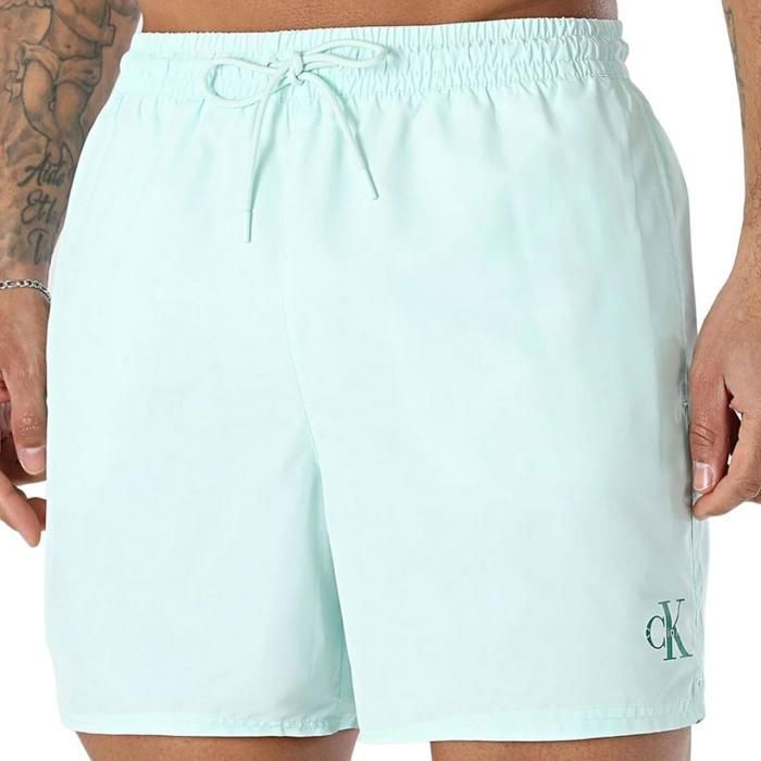 Short de bain Vert Homme Calvin Klein Jeans Drawstrings Short de bain Vert Homme Calvin Klein Jeans Drawstrings
