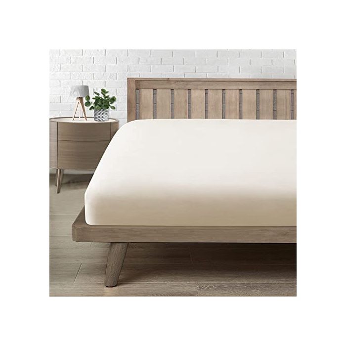 ap Housse 120x190 ap Housse 120x200 Bonnet 30 cm 2 Personnes Microfibre Confortable et Respirant Housse Matelas Beige DRAP HOUSSE