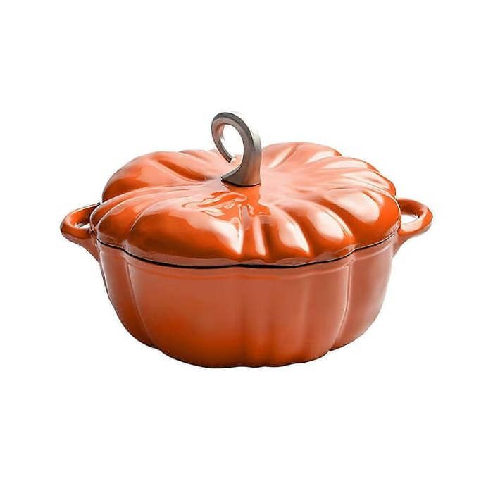 Cocotte en fonte en forme de citrouille 37 litres pour la cuisson au four