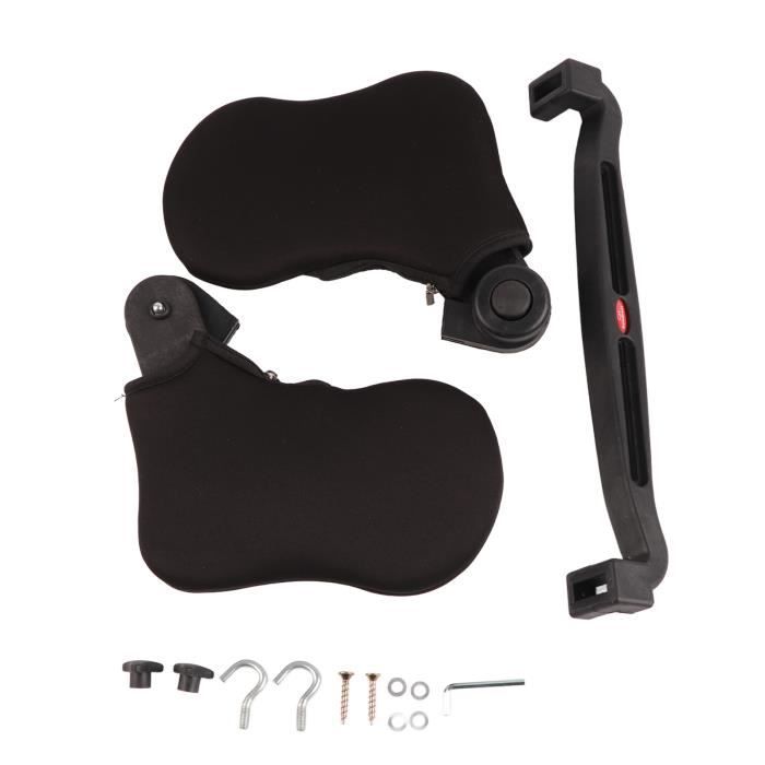 Lot De 4 Housses Appui-tête Universelles Noir - Protection Lavable Pour Voiture, SUV, Camion