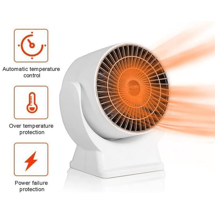 Radiateur électrique Portable Sherum 800W - Chauffage D'appoint, Neuf