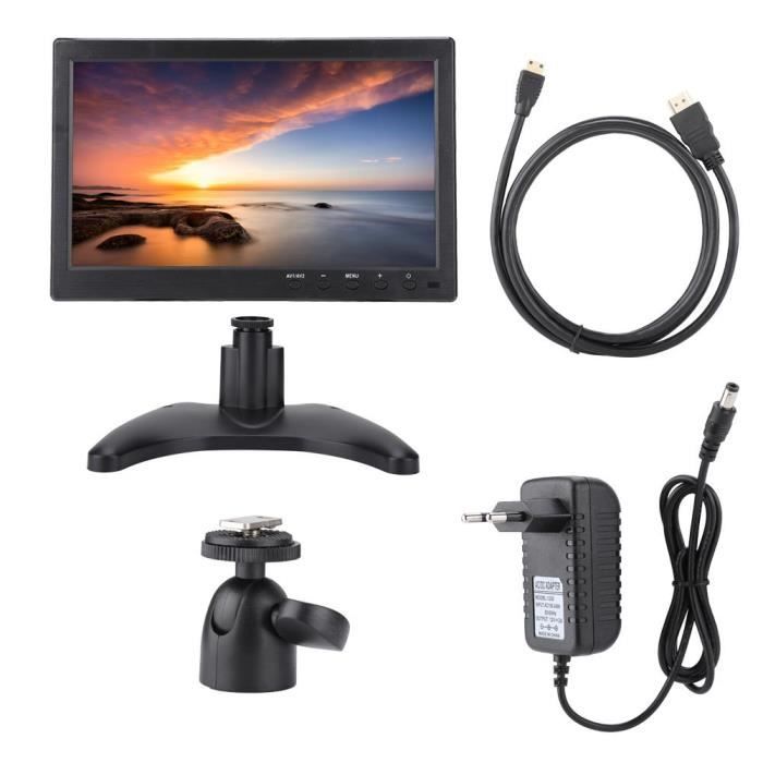 Vente Ecran PC Ecran portable 10.1 pouces 1366x768 Ecran moniteur 16: 9 HDMI pour PS4 Xbox Raspberry Pi (EU Plug) pas cher Vente Ecran PC Ecran portable 10.1 pouces 1366x768 Ecran moniteur 16: 9 HDMI pour PS4 Xbox Raspberry Pi (EU Plug) pas cher