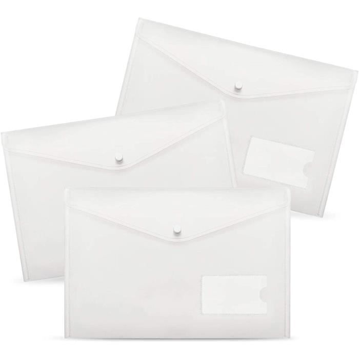 YOUNTHYE - Lot De 20 Chemises Carton Kraft A4 Avec Pochette Carte De Visite - Fournitures Bureau