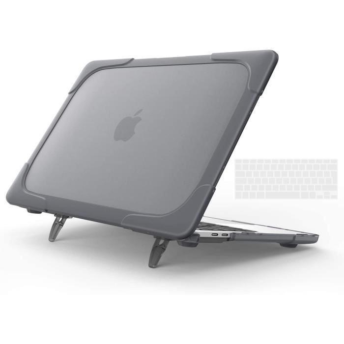 TECOOL Coque MacBook Air M1  Retina 13 Pouces 2020-2018 A2337 A2179 A1932  Touch ID + UE Couverture de clavier, Transparente - Cdiscount Informatique