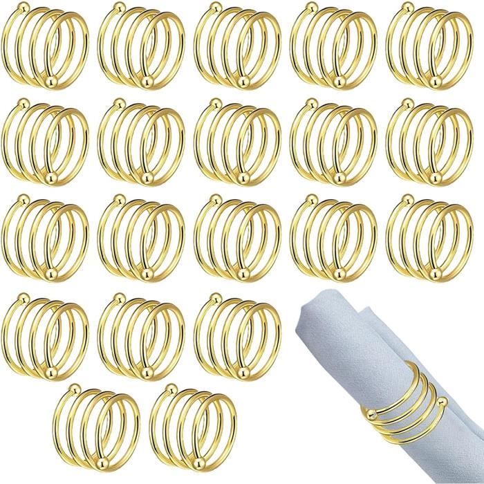Lot De 8 Ronds De Serviette En Métal Argenté - Art De La Table - Neuf Sous Blister