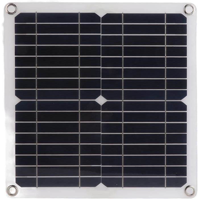 SUNYIMA Mini panneau solaire, chargeur de panneau solaire IBC 7 W 5 V avec système de stabilisation de la tension intégré pour smartphone, lanternes de camping, petits moniteurs