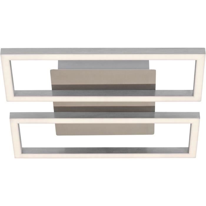 Plafonnier LED Carré 42x42cm à Lumière Indirecte - 3000 Lumens, Mémoire, Couleur Blanc Froid, IP20