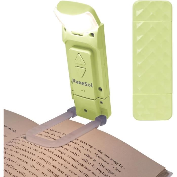Marque Page Lampe MILA&LOUIS Lampe De Lecture Livre Rechargeable Au Lit Mini Liseuse Lumiere LED Pour Lire Nuit Avec Pince Petite Lumière Gradation USB De Chevet Sans Fil Cute Marque Page (Chat