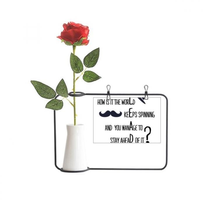 La Citation Celebre Question Aux Dirigeants Bouteille De Decoration De Vases Suspendus De Fleur De Rose Artificielle Achat Vente Fleur Artificielle Cdiscount