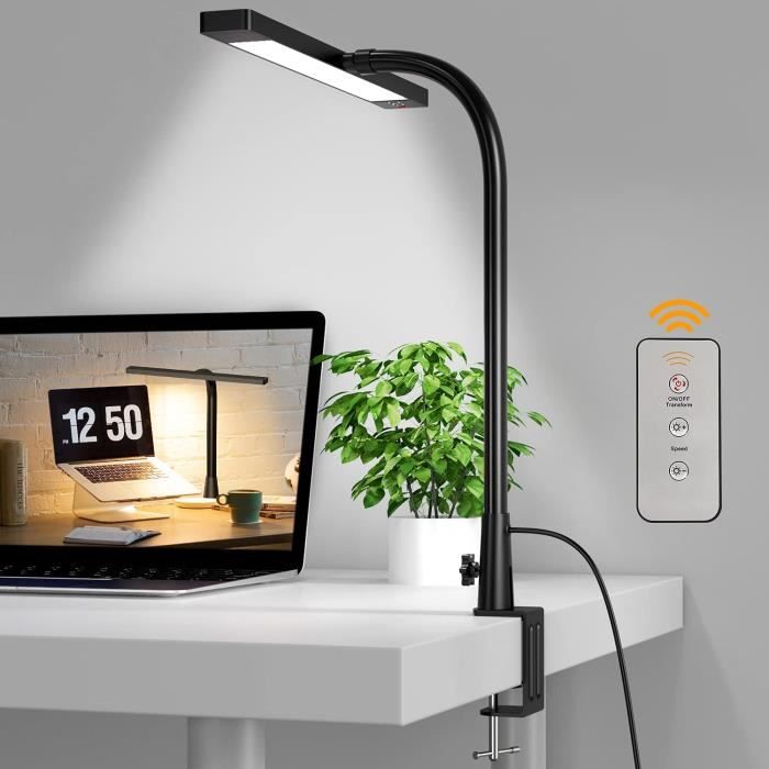 Lampe de Bureau LED avec Clip Lampe Bureau LED Puissante avec
